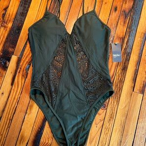 Mossimo green one piece swimsuit